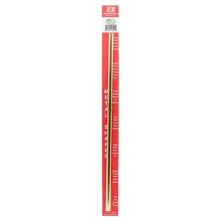 K&S Precision Metals K&S 5/16 in. D X 12 in. L Round Brass Tube 1 pk 8211